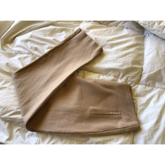 Chico's Slacks Women's Sz1 Tan Cotton/Spandex Cropped Pre-Owned - Picture 8 of 9